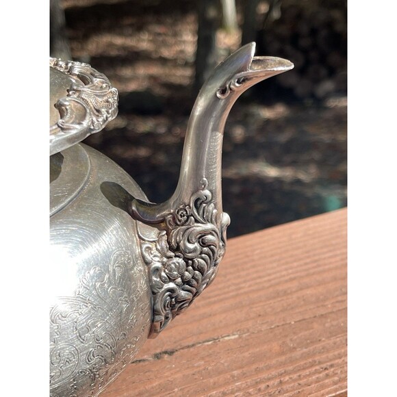 Ascot Sheffield Design Reproduction by Community Silverplate Coffee Tea Pot 7" - Picture 8 of 12